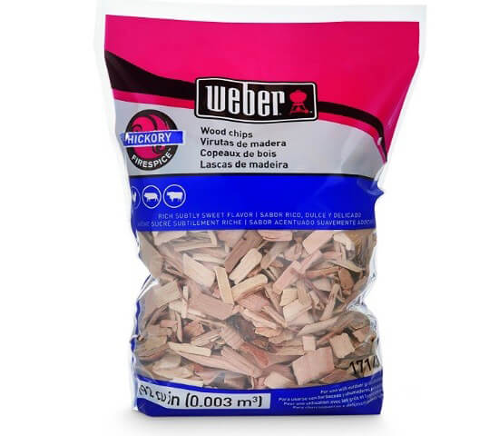 Weber Hickory Wood Chips, 2-Pound Pack