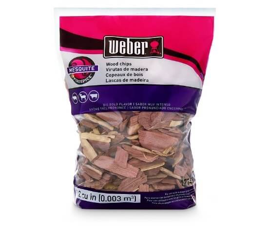 Weber Mesquite Wood Chips, 2-Pound Pack