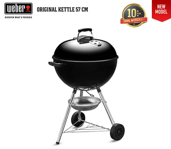 Weber Original Kettle 57cm (22.5″) With Thermometer Charcoal Grill